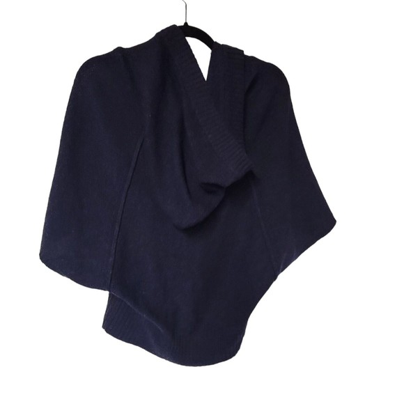 Kenji Handknitted Cardigan Y2K Hooded Large Pom Pom - Picture 5 of 5